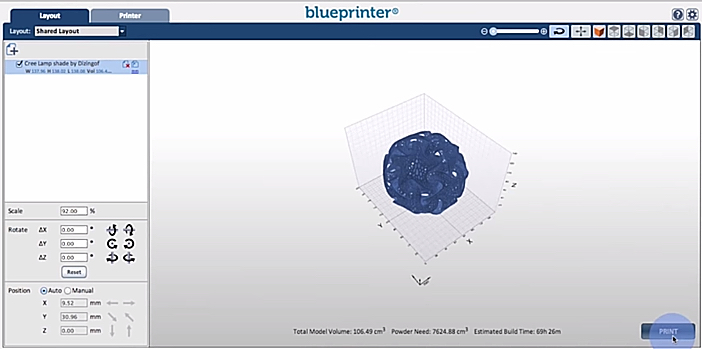 Blueprinter - oprogramowanie