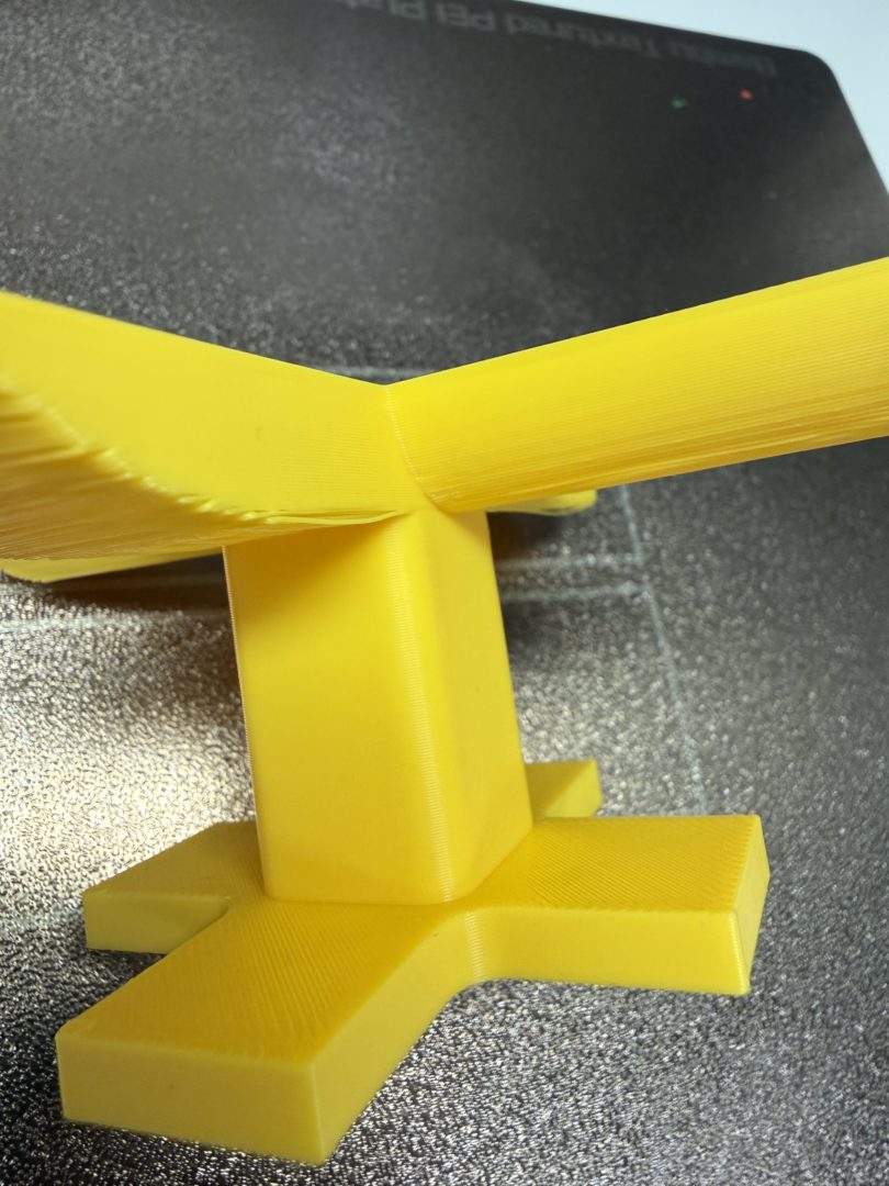 Jakość powierzchni PLA po usunięciu podpór na Bambu Lab P2S